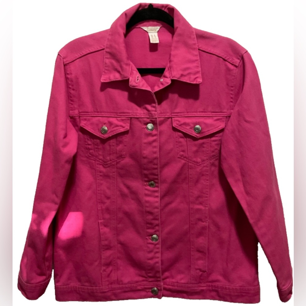 Streetwear Society Heavy Cotton Pink Denim Jacket women's size M
